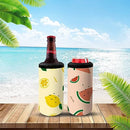 ZREGGUR 4 Pack 16 oz Sublimation Blank Tumblers Skinny 4 in 1 Can Cooler with 2 Lid Stainless Steel Double Wall Insulated Beer Bottles Coolers Slim Can Holder for Drinks