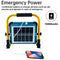 OUSIDE Construction Spotlight LED Battery with Tripod, Portable LED Spotlight Battery with 10500 mAh Battery, Type C and Solar Charging, 4 Light Modes - Ideal for Repair, Construction Site, Emergency
