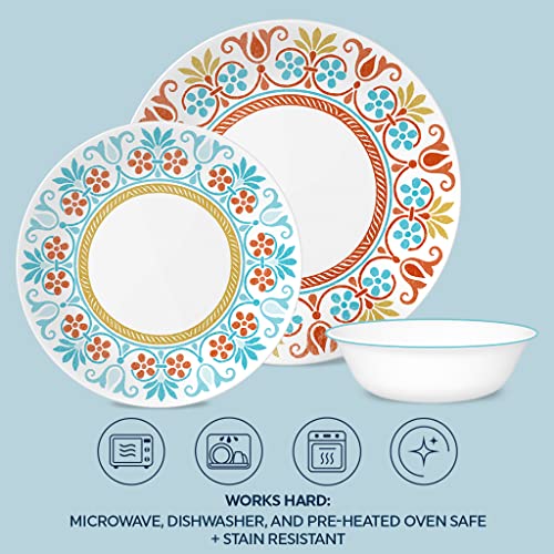 CORELLE Global Collection, Terracotta Dreams, 12-pc Dinnerware Set, Service for 4, PLACEHOLDER (1144868)