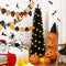 658 Tips Artificial Pencil Christmas Tree Halloween Tree, 6ft Pure Black Xmas Hallowmas Pine Trees with Metal Stand Perfect for Christmas/Halloween/Parties/Holiday Indoor Outdoor Decoration