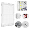 BKSAI Magnetic Fixings for Magnetic Fly Screens Replace Fly Screen Mesh Tape for Window Mosquito Net Fly Inside und Outward Opening Window Magnetic Clips DIY