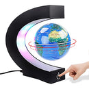 Magnetic Levitation Floating Globe with Touch Switches LED Light, Floating Worlds Map, Desk trinkets, Fixed float balls, Cool Tech Gifts for Men/fathers/husbands/kids/bosses, Great gift ideas