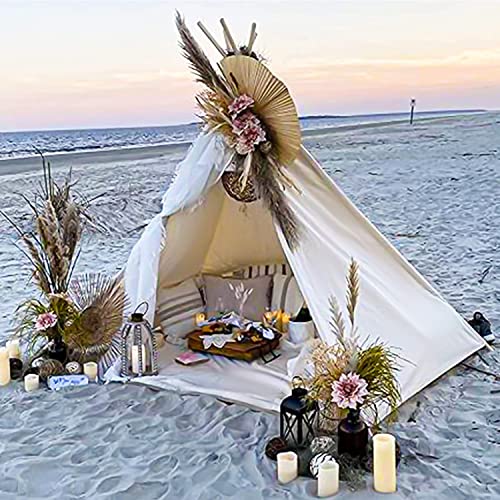 Razee Teepee for Kids 5 Sides, Large Tall, Wedding Teepee, Adult Teepee, Huge Teepee Wide Open Front Teepee Without Door Flaps, Beach Tent (Huge Teepee)