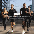 2XU Unisex Packable Run Visor - Lightweight & Adjustable Sun Protection for Runners - Black/Black - One Size