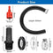 ZHIQIN Water Butt Connector Set, 1.57 Inch (40 mm) Water Butt Connection Set with 500 mm Connection Hose Hole Opener Overflow Rain Barrel for Rainwater Bins