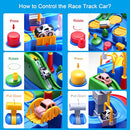 Kids Race Track Car Adventure Toys, City Rescue Preschool Educational Toy Vehicles, Parent-Child Interactive Kids Puzzle Car Playsets for 3 4 5 6 7 8 Years Old Toddlers Boys Girls