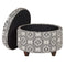 Kinfine Medallion Storage Ottoman