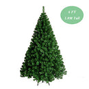 Christmas Tree Green 1.8M 6Ft Decoration 1200 Tips PVC Tree Metal Construction Decoration for Family Store Party Christmas Holiday Decoration