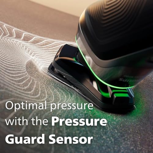 Philips Shaver Series 9000 SkinIQ with Pressure Guard sensor, dual SteelPrecision blades, 360-D Flexing heads, Chrome, S9985/50