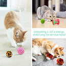 LONENESSL 33pcs Cat Toys Set Kitten Toys Catnip Fish Toy Set Interactive Feather Toy Cat Teaser Wand Fish Mice Balls Fluffy Mouse Bell Toys for Cats