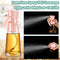 Lallisa 4 Pcs Oil Sprayer for Cooking 180 ml Glass Olive Oil Sprayer Mister Oil Dispenser Bottle for Kitchen Oil Vinegar Spritzer for Air Fryer Gadgets Making Baking Frying Bbq Salad Accessories