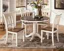 Signature Design by Ashley Dining Chair, Beige, 40.63" W x 18.38" D x11.5 H