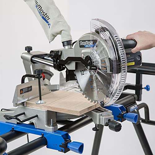 Delta Shopmaster S26-272L Sliding Compound Miter Saw, Black, Silver, 12 Inch