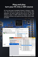 Topping DX1 Support Up to DSD256 and PCM384 THD+N<0.0002% XMOS XU208 Newest AK4493S 2 Gain Settings Hi-Res Audio DAC & Headphone Amplifier(Black)