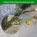 Zhaoyao Weed Puller Tool, Garden Crack Hand Weed Remover, Stainless Steel Crevice Weeding Tool Lawn Yard Gardening Tool with Wood Handle for Sidewalk and Patio 2 Pack