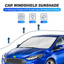 KUST Custom Fit Windshield Sun Shade for Ford Focus 2012-2018 Hatchback Accessories Window Shade Foldable Sun Visor Protector Blocks UV Rays Keep Your Car Cooler