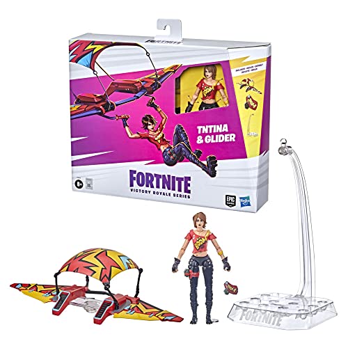 Hasbro Fortnite Victory Royale Series TNTina with Glider, 15 cm Collectable Action Figure with Accessories, Ages 8 and Above, Multi