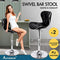 ALFORDSON Bar Stool 2Pcs Adjustable Kitchen Barstools Luna Swivel Counter Dining Chair in 54-75cm Seat Height with Anti-Slip Floor Protector for Home Bar Dining Room