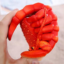 LAEFERO Lobster Slippers, Lobster Flip Flops, Lobster Scandals, Lobster Slides, Summer Slippers for Adults (Orange, Women 5.5-6/ Men 4-5)