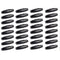 60 pcs 2 Holes Olive Shape Sewing Wood Toggle Buttons for Clothes, Wood Toggle Buttons Oval Horn Wood Button for DIY Clothing Sewing Accessories Black