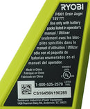 Ryobi P4001 One+ 18V Lithium Ion All-In-One 25 Foot Drain Auger for Sinks or Toilets (Battery Not Included, Power Tool Only)