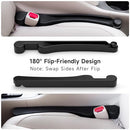 Car Seat Gap Filler Set of 2, Givifive Soft Foam Multifunctional Seat Side Gap Filler with Organizer & Hook Function, 3in1 Gap Stopper Universal Fit Car SUV Truck Fill The Gap Between Seat & Console