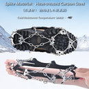 TRIWONDER Ice Cleats Crampons Traction Snow Grips Ice Grippers for Boots Shoes Women Men Kids Steel Spikes for Hiking Fishing Walking Climbing Mountaineering (Black - 24 Spikes, XL)