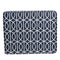 Homepop Home Decor | K7646-A823 | Upholstered Modern Rectangular Storage Ottoman | Hinged Lid Ottoman with Storage for Living Room & Bedroom, Blue Trellis