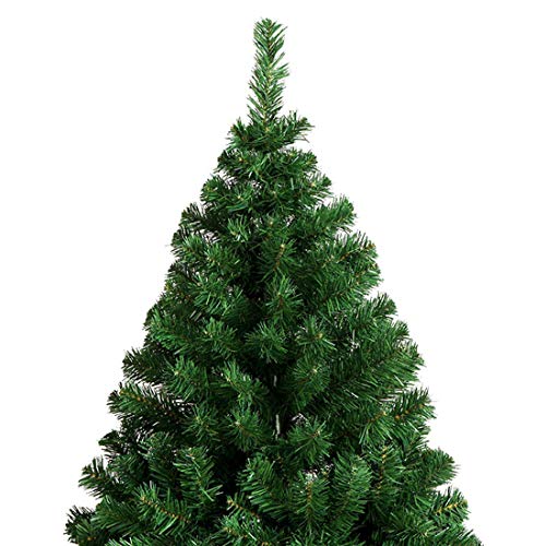 Ariv Green Christmas Tree 6Ft 1.8M Bushy 1200 PVC Tips Sturdy Metal Christmas Tree Stand Frame Base for Family Store Party Christmas Holiday Decoration Ornaments