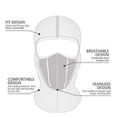 Nomel Ski Motorcycle Cycling Balaclava Full Face Mask Neck Scarf Windproof Outdoor AU (Black)