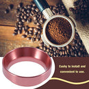 Espresso Dosing Funnel Aluminum Coffee Dosing Ring Replacement-for 58mm Portafilters (Rose Red)