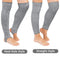 Zhanmai Cut Resistant Leg Sleeves Bite-Proof Protective Leg Sleeves for Welding, Lawn Mowing Guard Safety (Gray, Heel Hole Style)