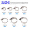 Swpeet 60Pcs Assorted Sizes Hose Clamps Kit 304 Stainless Steel Adjustable 6-38mm Range Worm Gear Hose Clamp Perfect for Plumbing Automotive and Mechanical Applications