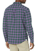 Lacoste Men's Regular Fit Check Print Shirt, Jardin/Neva-viennois, X-Large