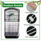 ZOCONE Bird Seed Guards & Catchers Stretchy Adjustable Drawstring Bird Cage Mesh Net Cover Cage Skirt (8''X80'', White)