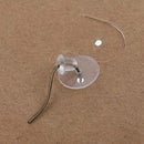 WILLBOND 200 Packs Clear Disc Pads to Stabilize Earrings, Plastic Discs for Earring Backs