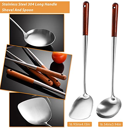 Durable 304 Stainless Steel Canning Ladle Oil Soup Spoon,Fat Skimmer Spoon Hot Pot Fine Mesh Food Strainer Spider Strainer (4PCS)