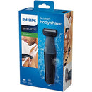 Philips Bodygroom Series 3000 Showerproof Body Groomer/Trimmer and Skin Friendly Electric Shaver with 50 Mins Cordless Use, Black, BG3010/15