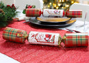 Toyland® Pack of 12 Tartan Santa Design Christmas Crackers