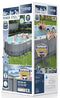 Bestway Power Steel 14' x 8'2" x 39.5" Oval Above Ground Pool Set | Includes 530gal Filter Pump, Ladder, ChemConnect Dispener