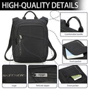 SKECHERS Casual Crossbody Messenger Bag for Men, Waterproof Small Shoulder Satchel Bag for Travel Work, Lightweight Daypack Travel Passport Handbags Wallet Case for Cell Phone (Black)