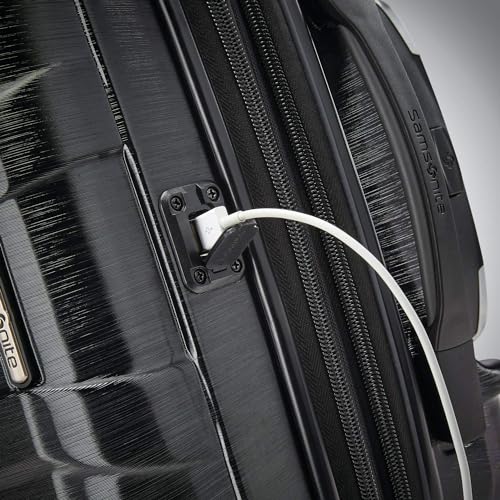 Samsonite Unisex-Adult Centric 2 Hardside Expandable Luggage with Spinners, Black, Carry-On 20-Inch, Centric 2 Hardside Expandable Luggage with Spinners
