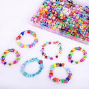 1000PCS Polymer Clay Beads Bracelet Making kit, 24 Style Cute Fun Beads Fruit Flower Animal Cake Butterfly Heart Beads Charms for Jewelry Necklace Earring Making DIY Accessories for Women Girls