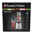 Russell Hobbs RHBL300, Mix and Go Stainless Steel Blender, 300 Watt Electric Motor and Dishwasher Safe, High Speed Blender, Silver/Black