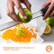 MasterChef Lemon Zester Grater Micro Planing Tool for Zesting Citrus Fruits, Kitchen Gadget for Finely Grating Garlic, Ginger, Nutmeg, Parmesan Cheese, Chocolate and More, Stainless Steel, Black