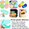 6 Pcs 6 inch Silicone Layered Cake Mold Round Silicone Bread Pan Toast Bread Mold Cake Tray Mould Non-Stick Baking Tools