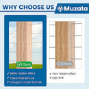 Muzata Stainless Steel Protector Sleeves for 1/8 Cable Railing T316 Marine Grade 100PACK