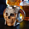 ZNZNANG Viking Warrior Skull Mug , Medieval Skull Drinkware Mug Stainless Steel Liner ,Unique Gifts for Men's Father's Da（550ml/19oz）