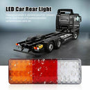 2Pcs 12-24V 75 LED Rear Trailer Tail Lights Caravan Truck Boat Pair Kit