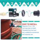 Mudder PVC Spigot Rain Barrel Faucet Kit 3/4 Inch PVC Rain Barrel Valve with Bulkhead Fitting and Hose Adapter, Rain Barrel Garden Spigot Kit for Aquariums Water Tanks Pools